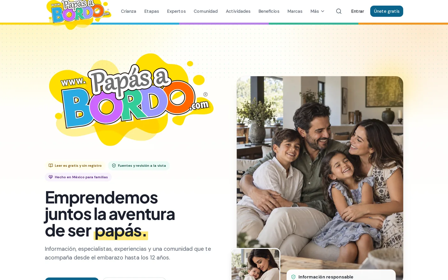 Papás a Bordo - escritorio